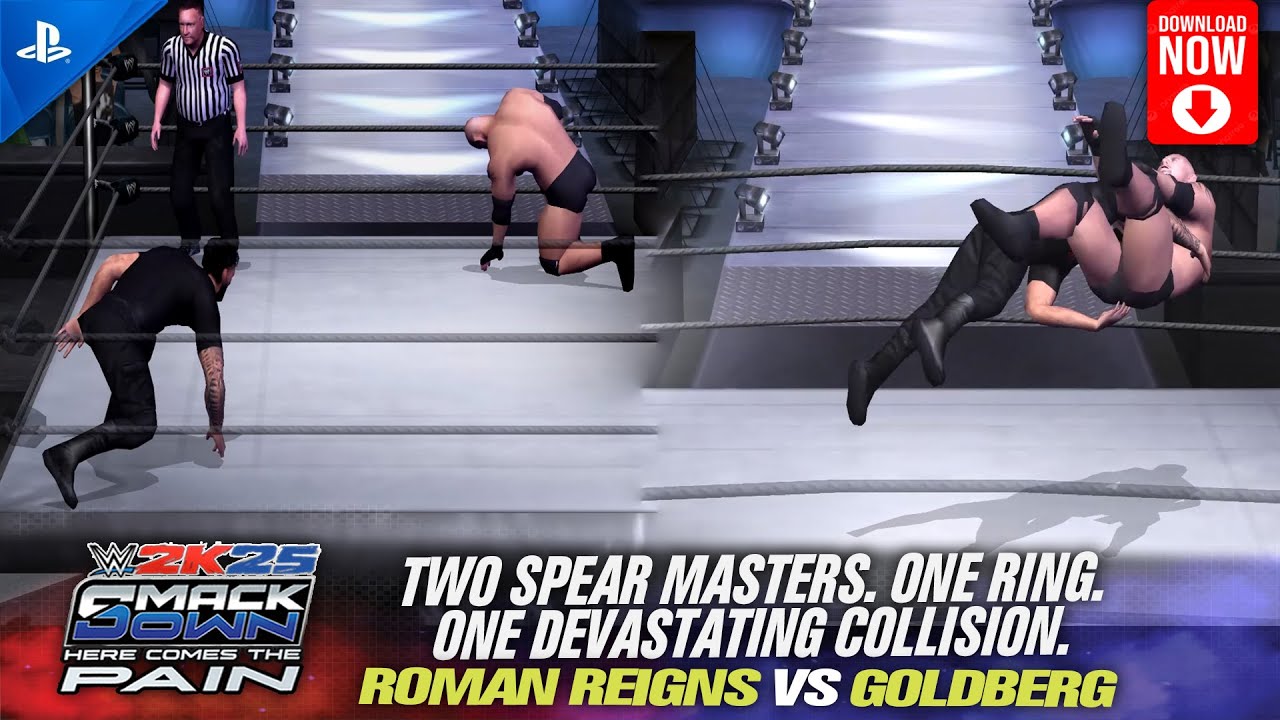 WWE HCTP 2003 MOD 2K25 Showcase | Spear  vs Spear Battle | Roman Reigns vs Goldberg