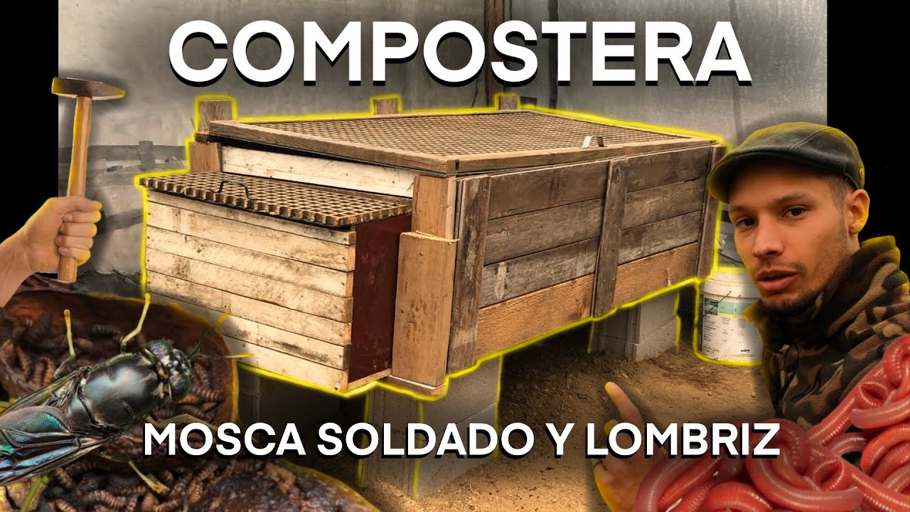 COMPOSTERA para Mosca Soldado y Lombriz. MUY EFICAZ!✔