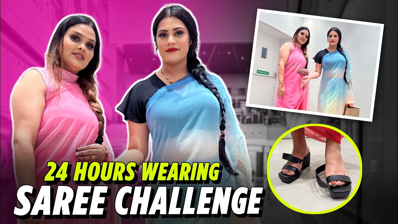 24 HOURS WEARING SAREE CHALLENGE | Armaan Malik