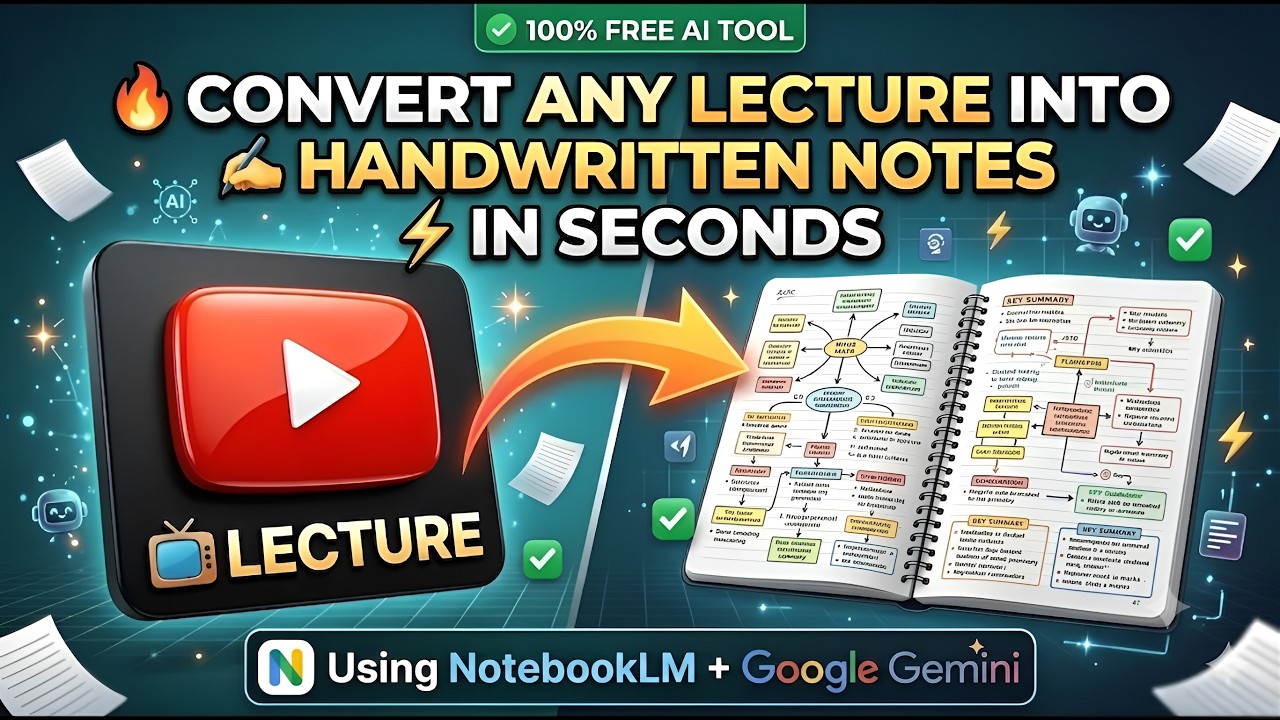 Stop Writing Notes! Turn Lectures to PDFs using AI 🤖✨