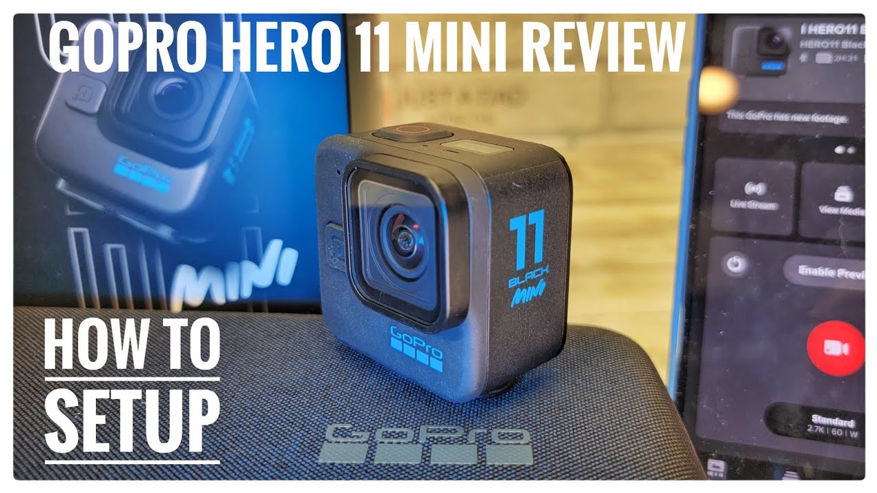 Review GoPro Hero 11 Black Mini Action Camera  How To Setup & Connect to iPhone