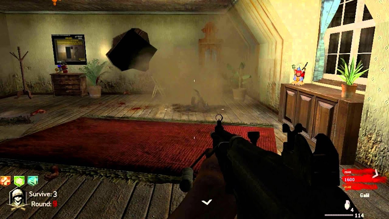 Call of Duty Custom Zombies: ZOMBIES IN MY BEDROOM! Part 1▐ An Awesome Challenge Map!