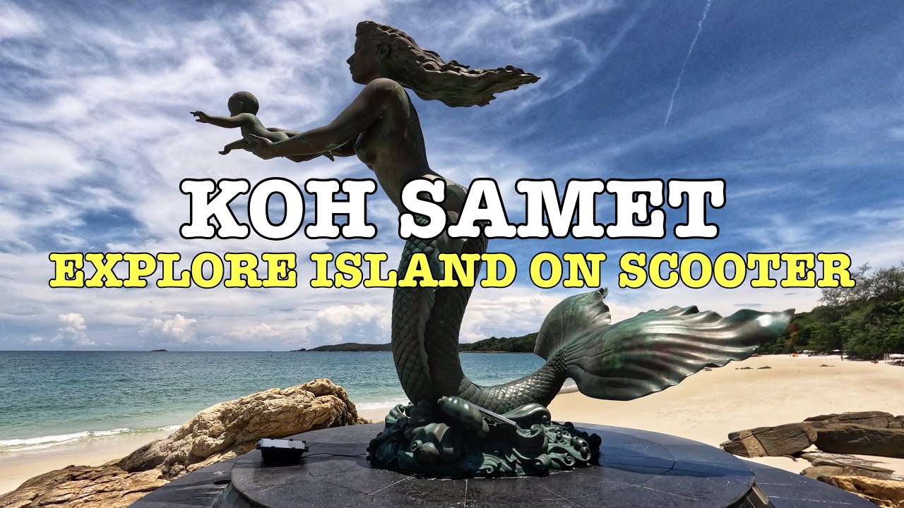 Koh Samet Thailand Travel Vlog Explore Island Honda Scoopy Scooter Thai Food & Beautiful Beaches