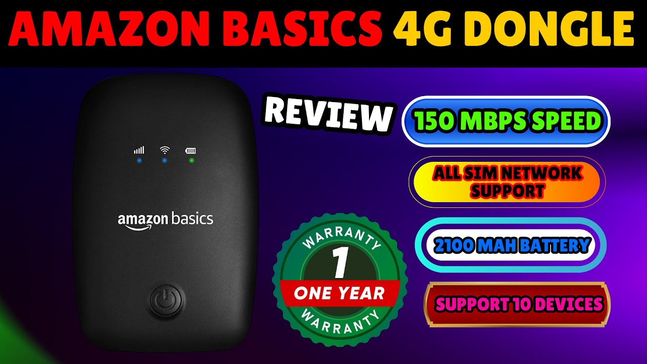 AMAZON BASICS 4G DONGLE REVIEW  | Hindi