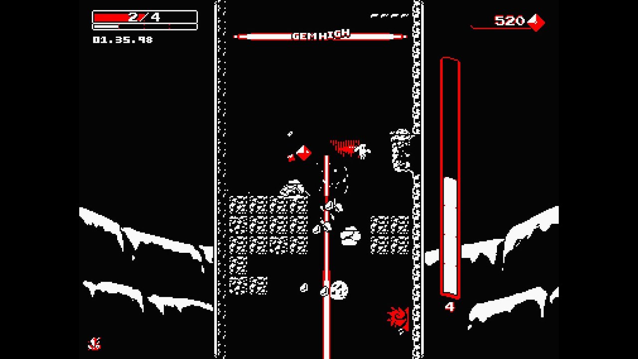 Downwell - Extended Gameplay Video [60FPS]