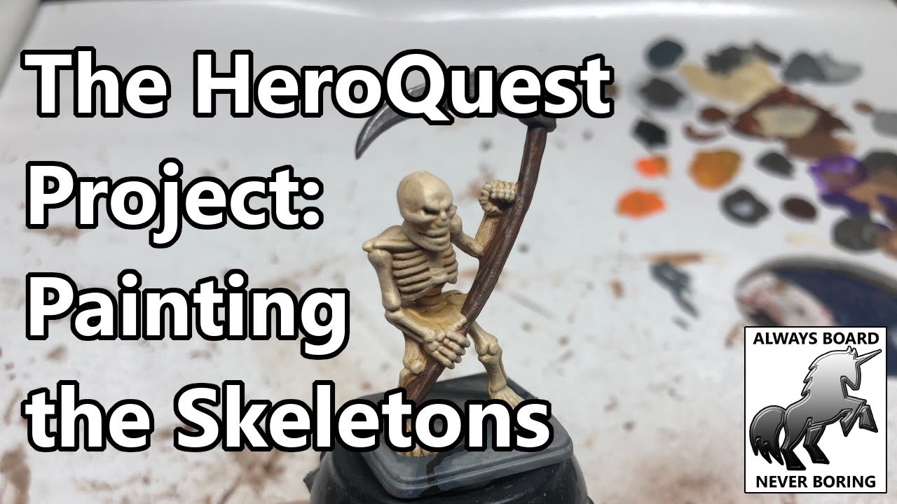 How to Paint Skeletons | Painting HeroQuest Skeletons | The HeroQuest Restoration Project