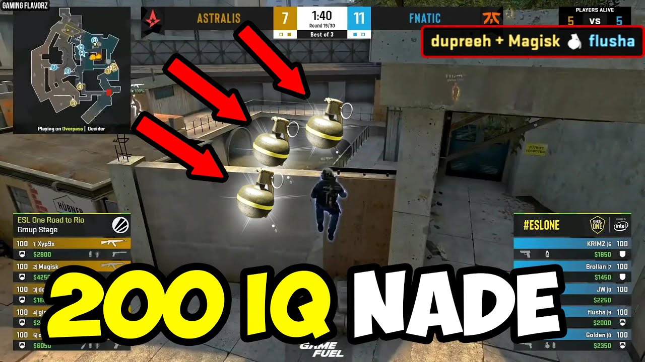 BEST Pro Nade Plays in CS:GO