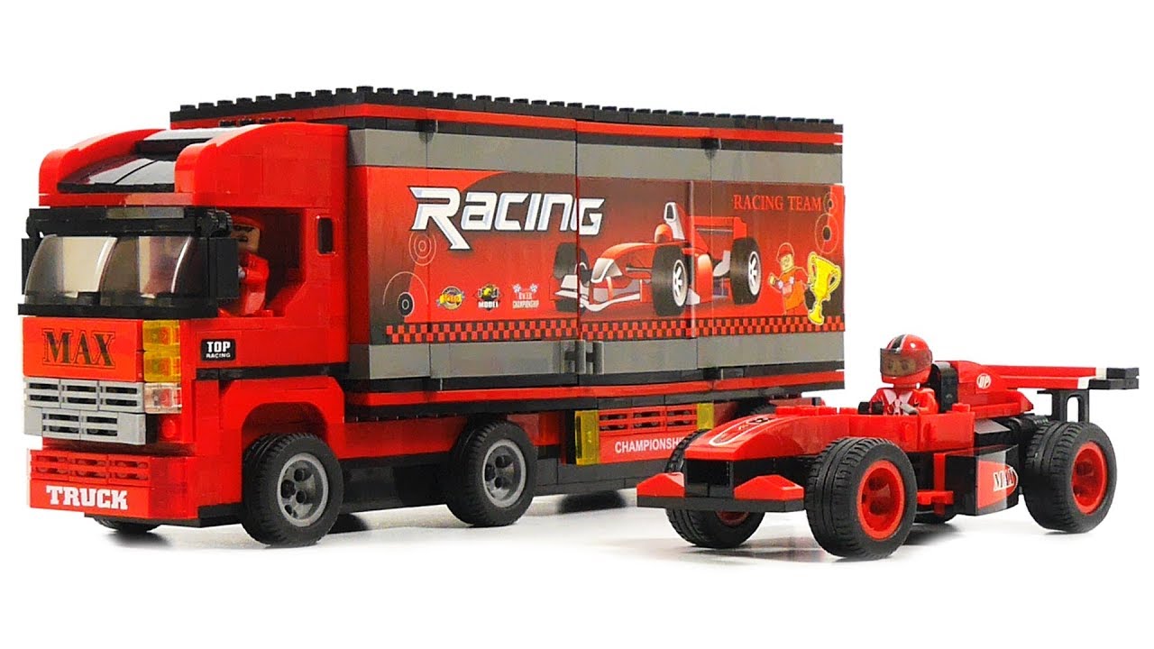 Ausini Racing Championship 26703 Carry Truck & Racing Car | Truck and car for lego fans!
