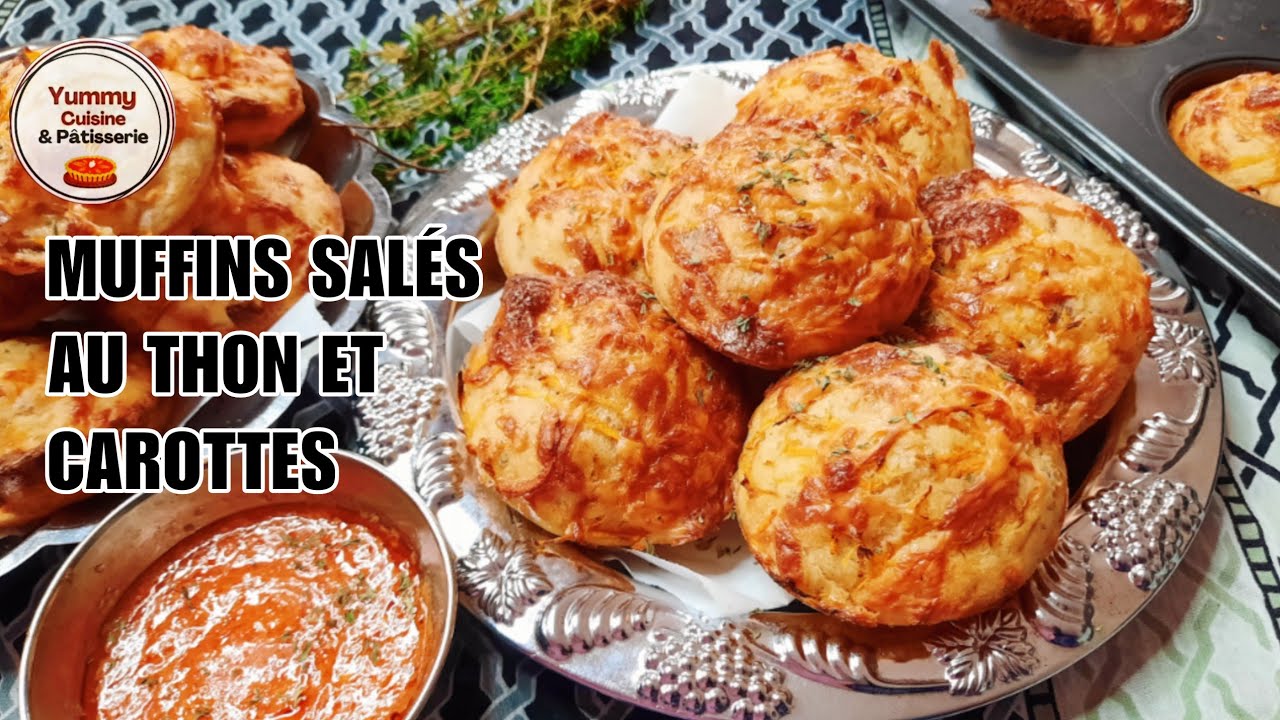 MUFFINS SALÉS AU THON ET FROMAGE / recette facile et rapide