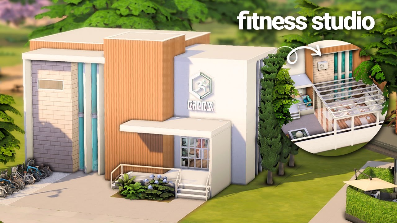 Newcrest Fitness Studio 💪 The Sims 4 Speed Build || No Talking || Save File