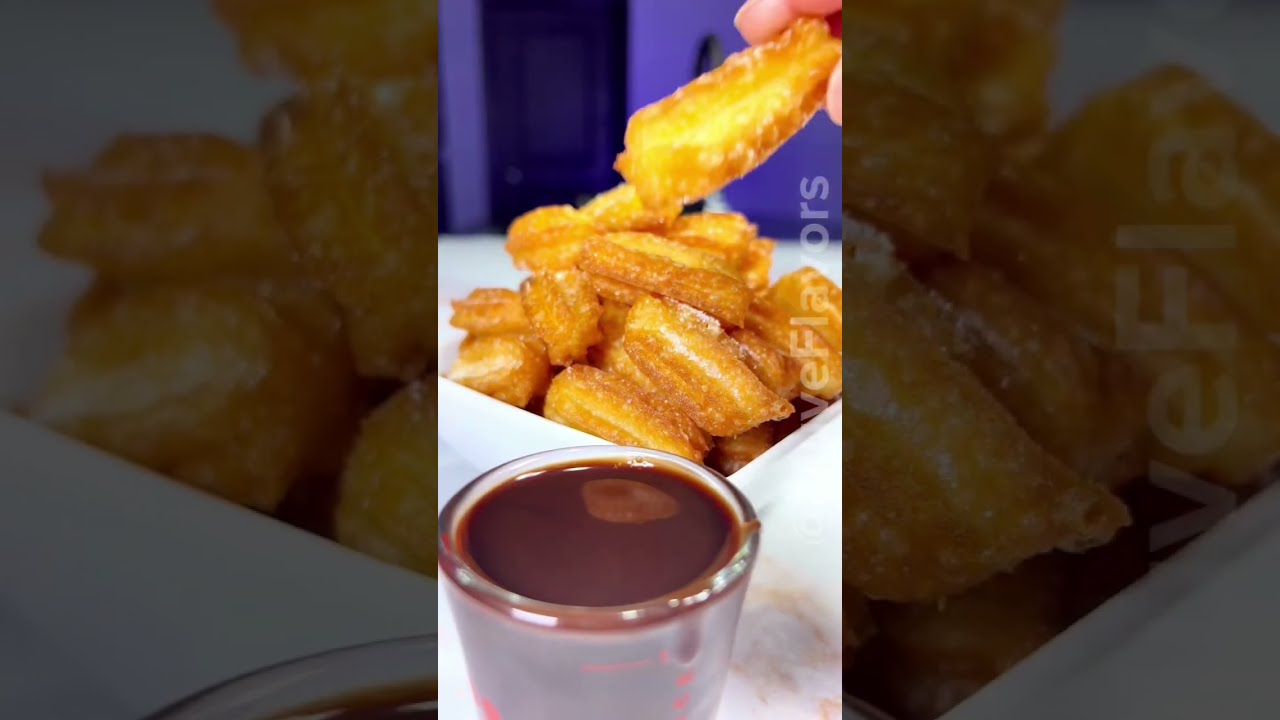 CHURROS CROCANTES la receta m&aacute;s f&aacute;cil y deliciosa #Foodie #Food #shorts