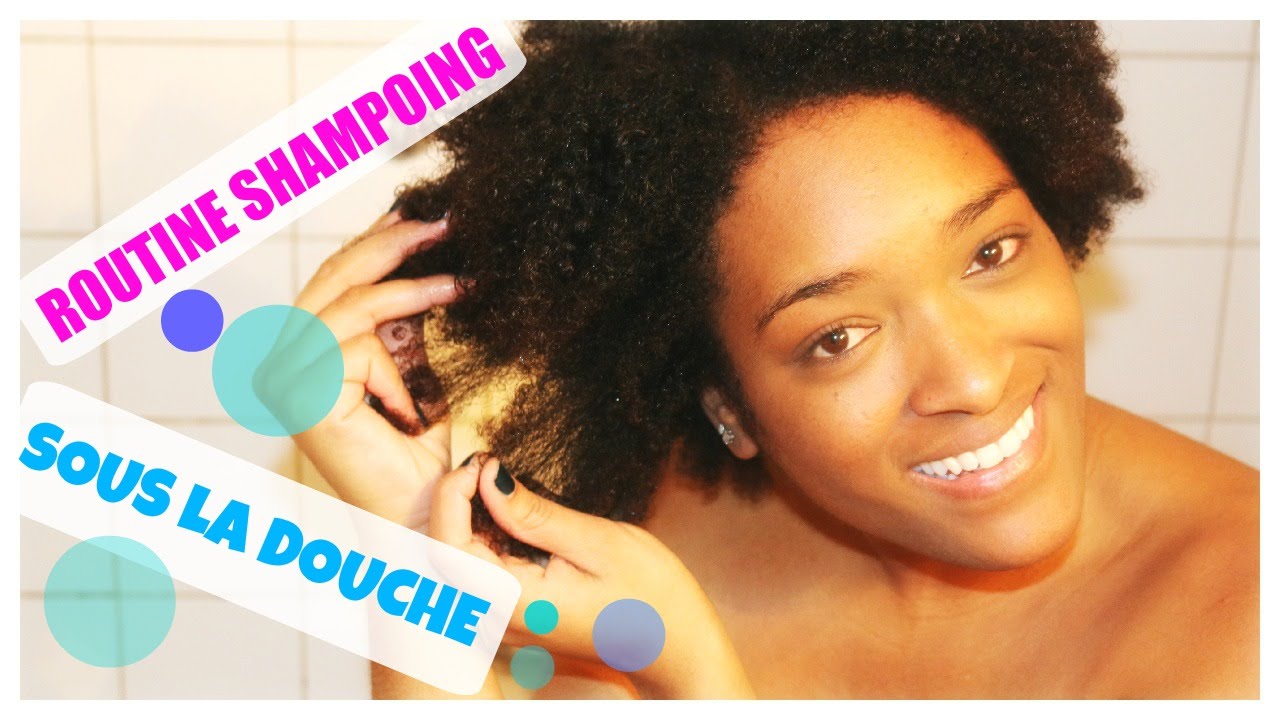 MA ROUTINE SHAMPOING SOUS LA DOUCHE ,cheveux crépus ,afro ,frisés