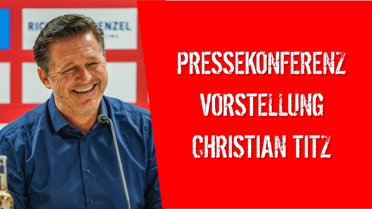 Pressekonferenz: Vorstellung von Christian Titz