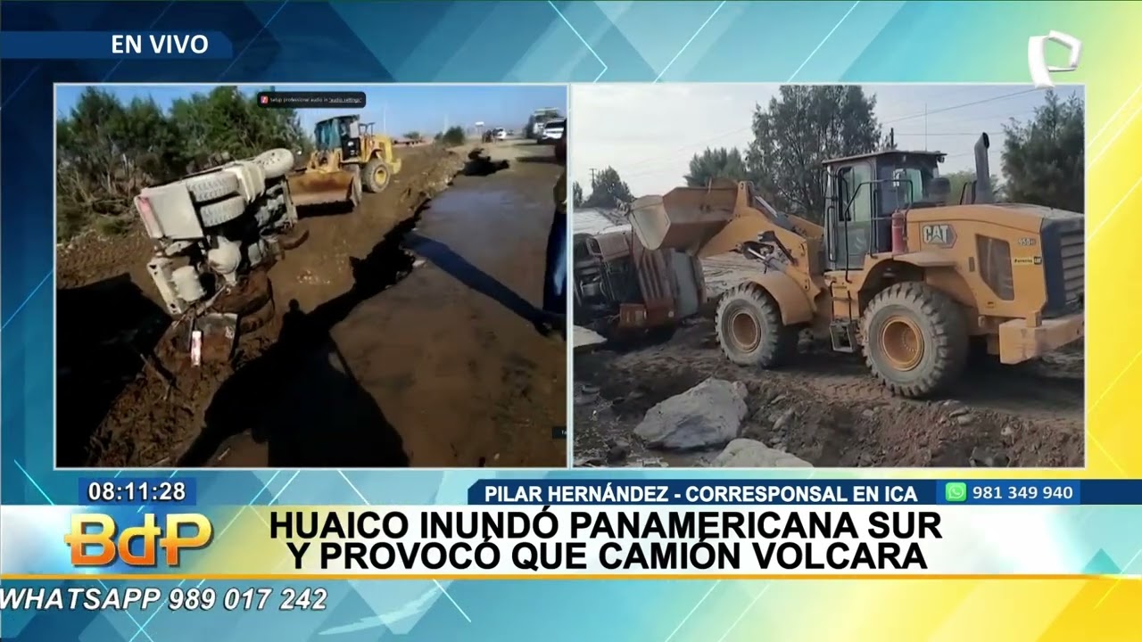 Ica: huaico de gran magnitud deja familias aisladas en Yauca del Rosario