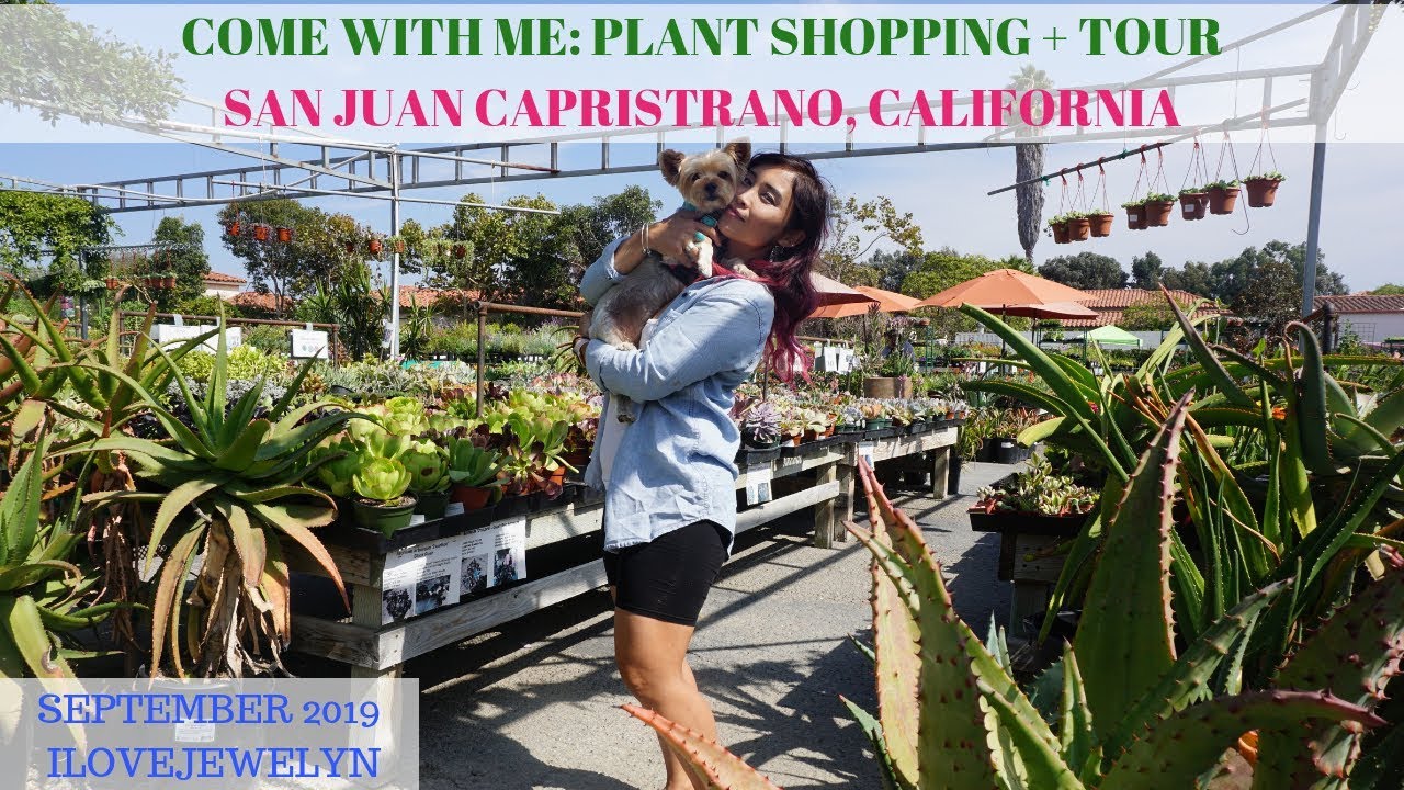 Come with me: Plant shopping + tour | San Juan Capistrano, CA | Sept 2019 | ILOVEJEWELYN