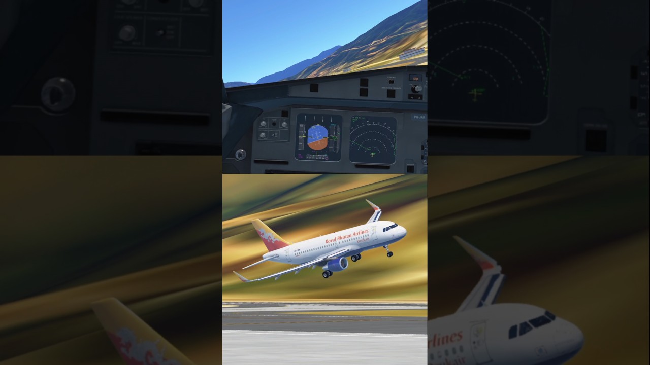 INFINITE FLIGHT | Landing at Paro Airport【PBH/VQPR 】Drukair Airlines A319 #infiniteflight #landing