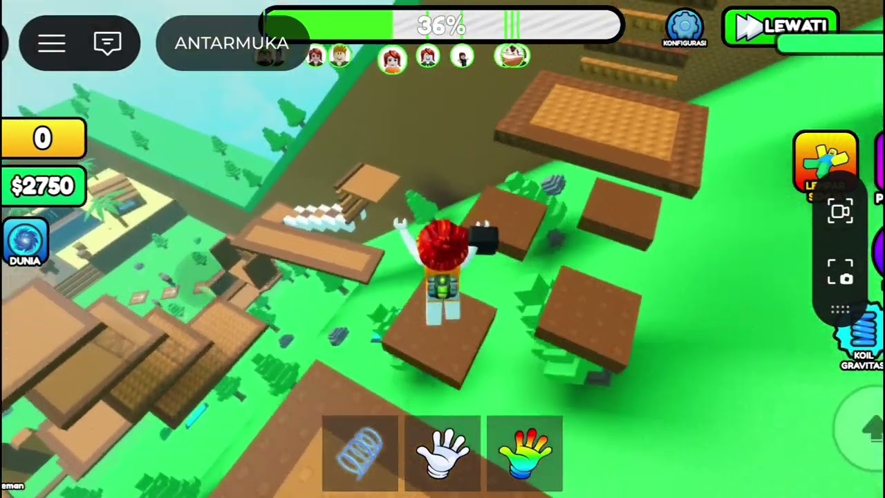MENYAMAR JADI MONYET BERGELANTUNG 😭 || ROBLOX OUTBOND YANG INDAH DI MENARA AYUN