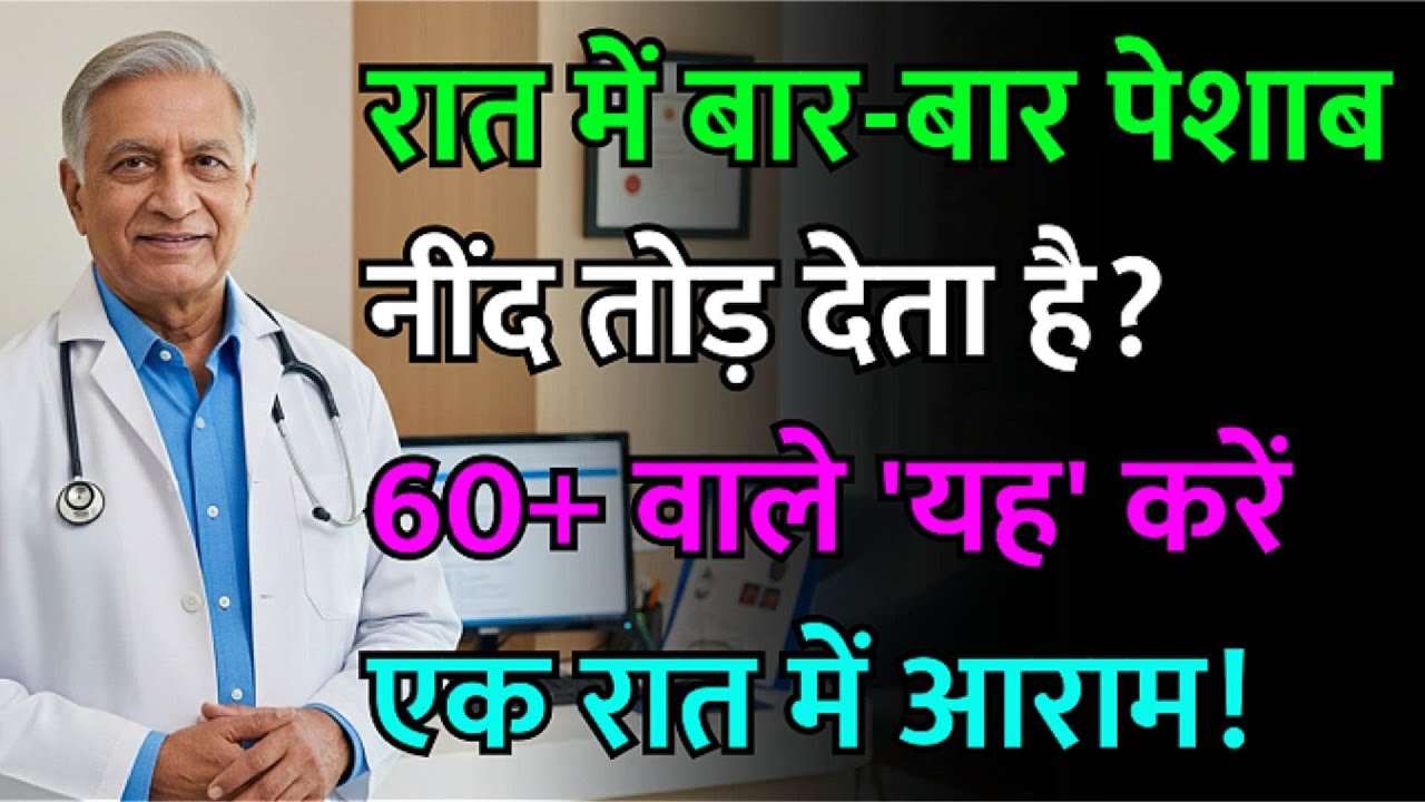 रात में बार-बार पेशाब के लिए उठना बंद करें, 1 दिन में समाधान! 60+ वाले ज़रूर देखें।