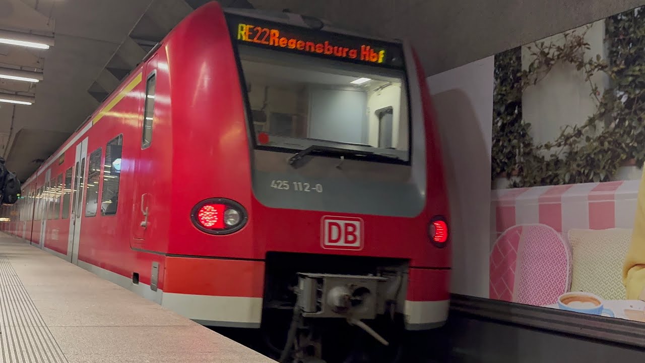 (ÜFEX) Flughafen Express ￼RE 22 Regensburg Hbf - München Flughafen Terminal mit Br 425 112