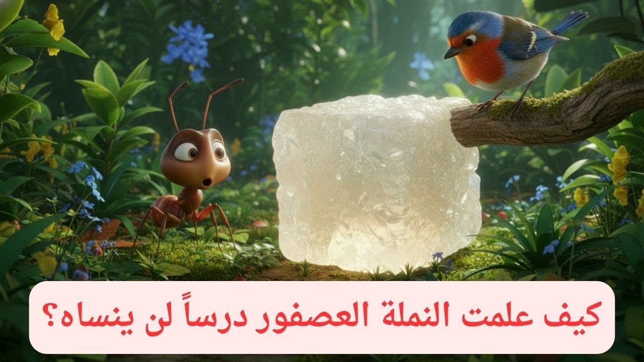 حدوتة النملة راچي 🐜والعصفور المغرور #حكايات ماما إيمان