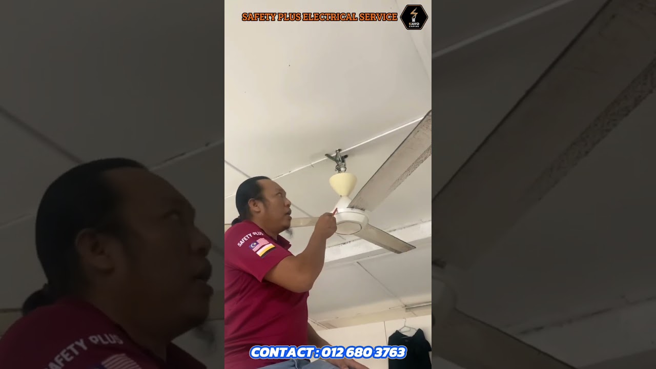 4 kipas siling 4 lampu panjang rosak selepas di sambar kilat kuat..this is abnormal!!