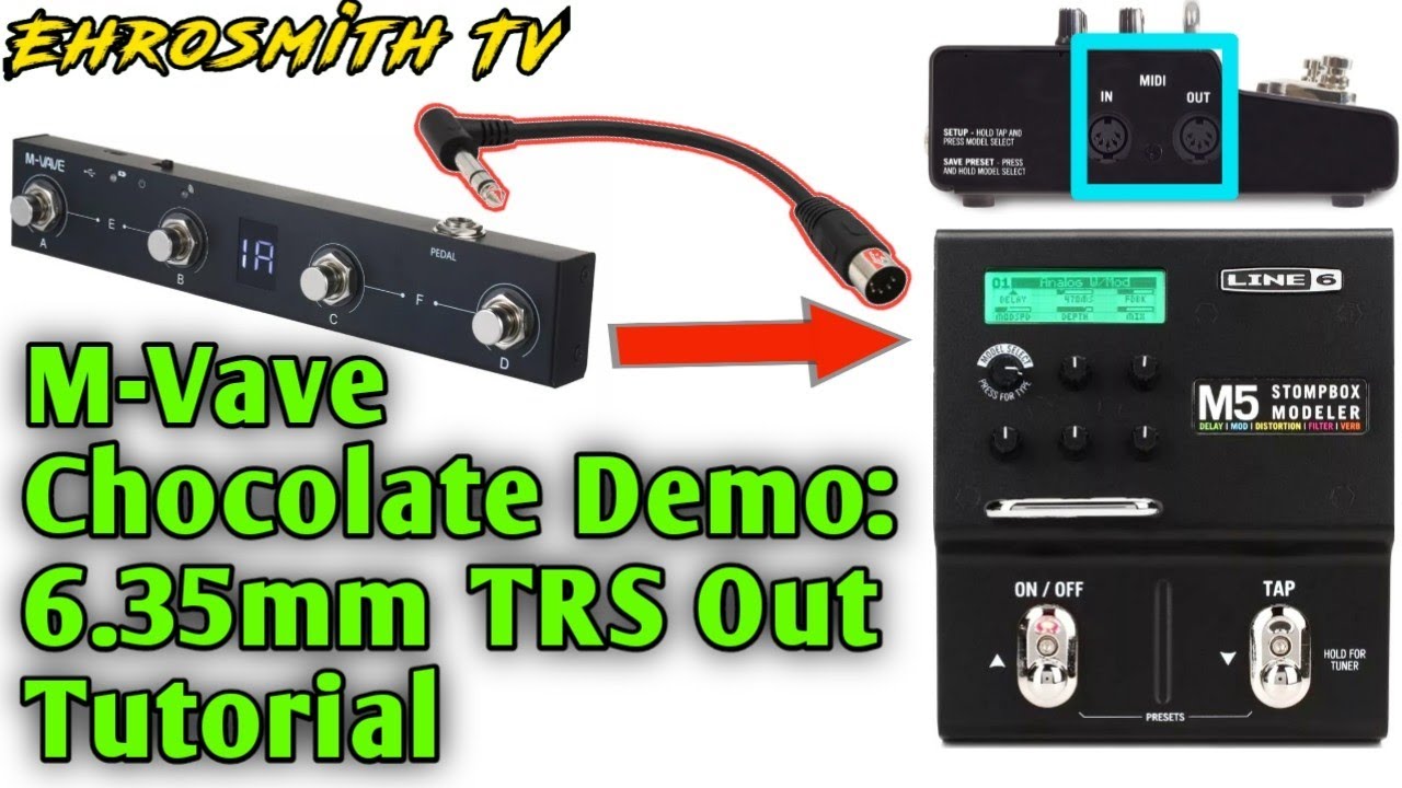 M-Vave Chocolate TRS Out Demo: How to use the M-Vave Chocolate TRS Out | 6.35mm TRS to 5 Pin MIDI