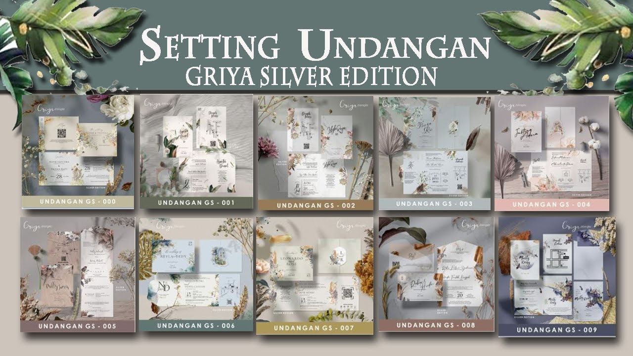 SETTING UNDANGAN BLANKO GRIYA SILVER EDITION TERBARU 2022