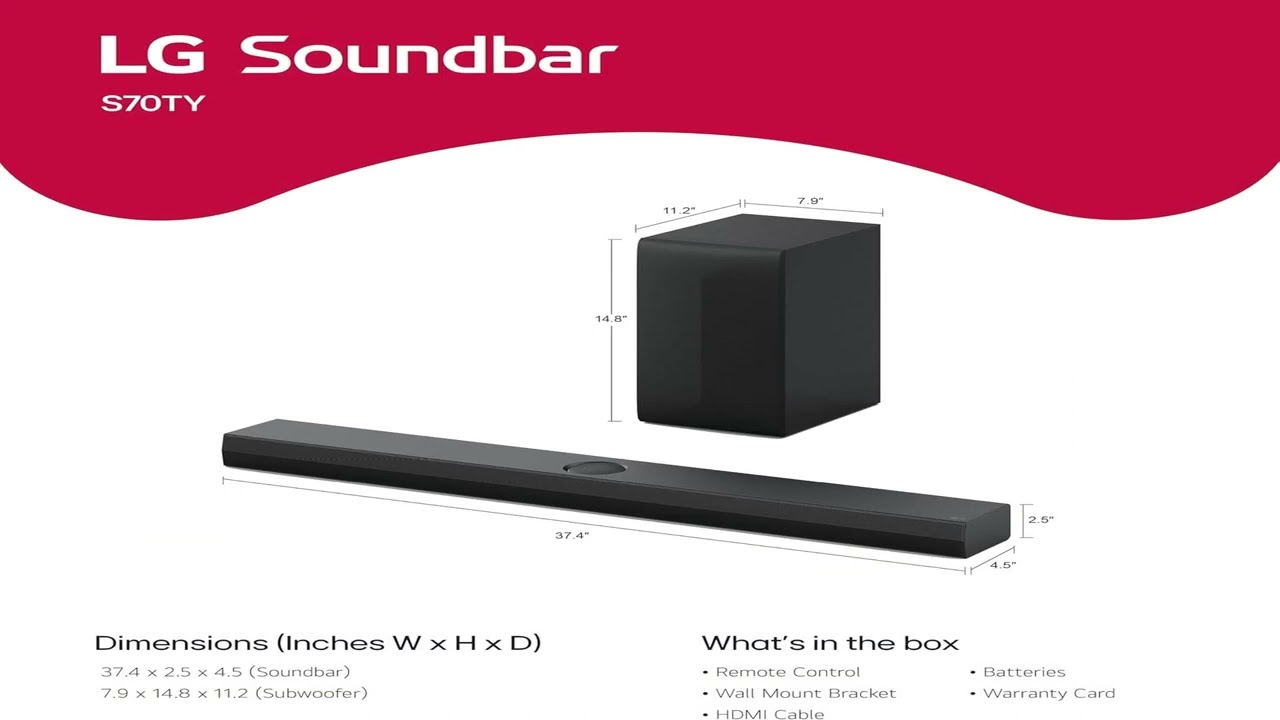 LG S70TY 3.1.1-Channel QNED TV Matching Soundbar Review | Dolby Atmos, Wow Orchestra
