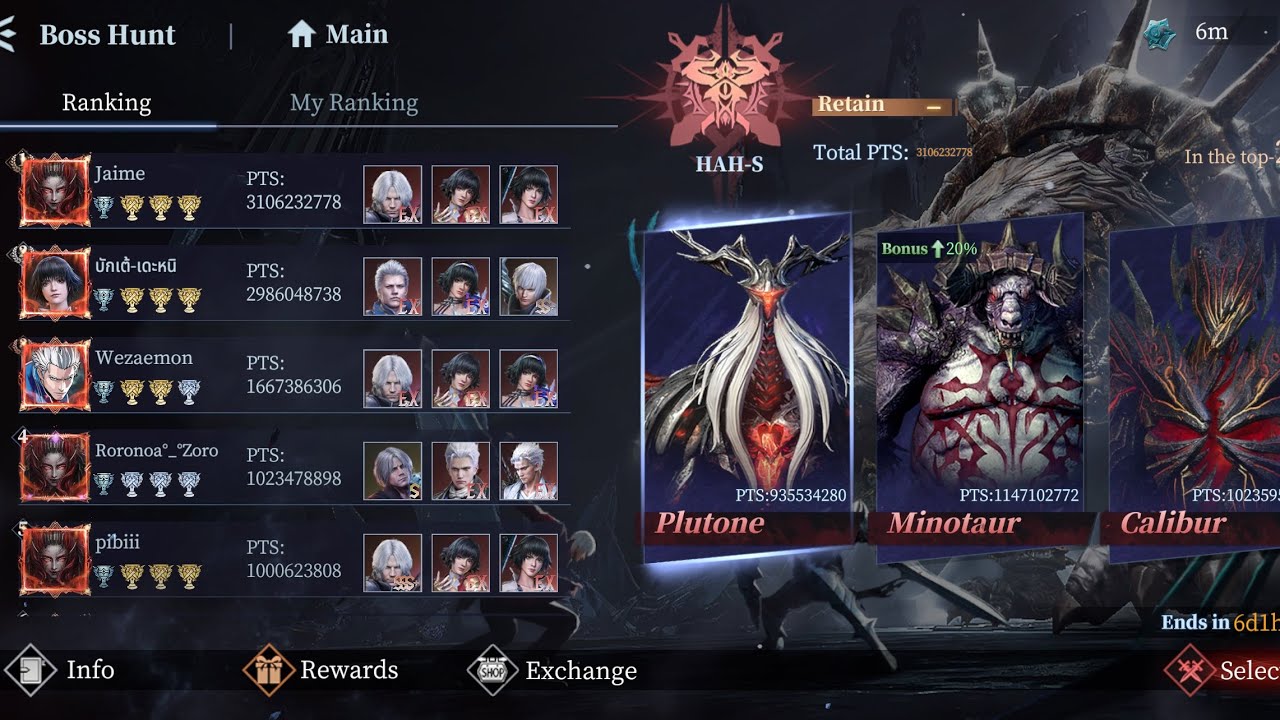 Devil May Cry : Peak of Combat - Weekly Bosshunt ( killing all boss )