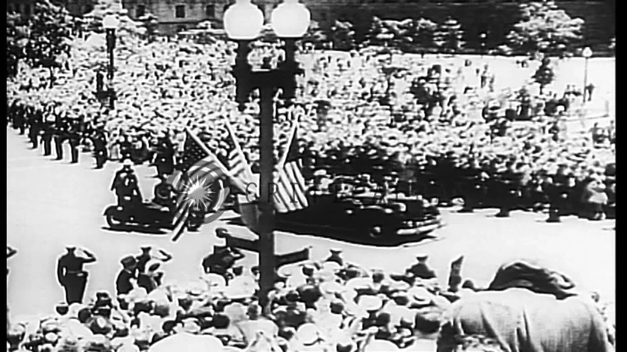 Glimpses at moments in life of King George VI of Great Britain, matching narrativ...HD Stock Footage