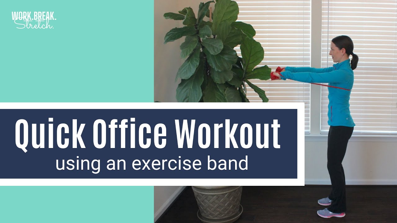 5-Minute Office Workout with an Exercise Band