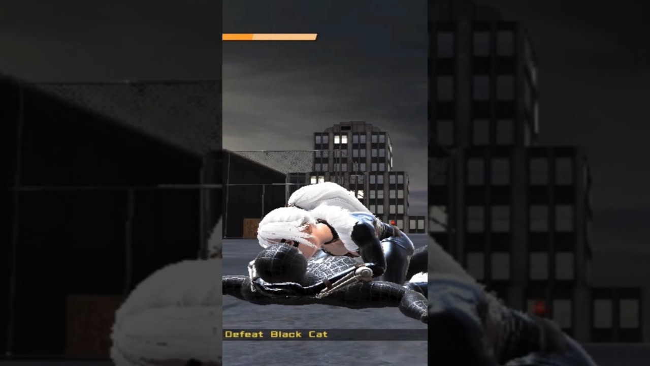 Spider-Man(Black Spider-Man Suit Mod) Vs Black Cat #spiderman #blackcat