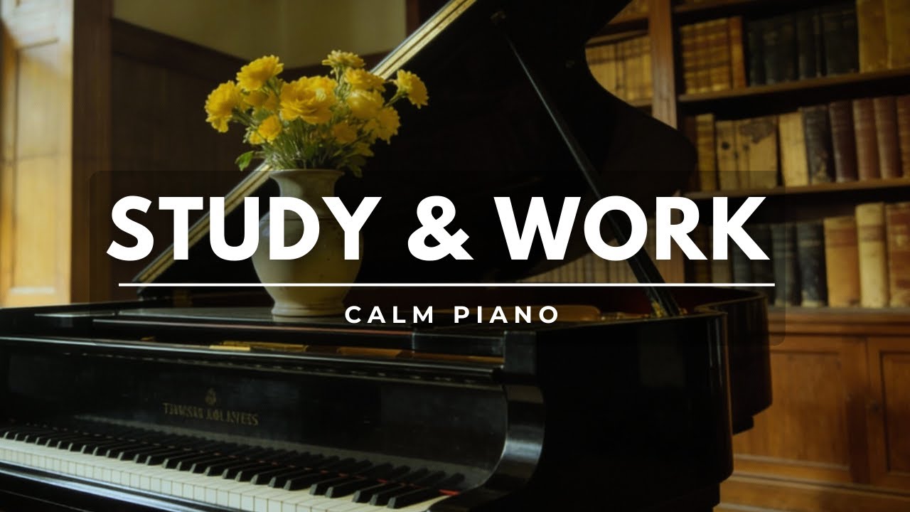 Calm Piano Instrumental for Background Study & Work