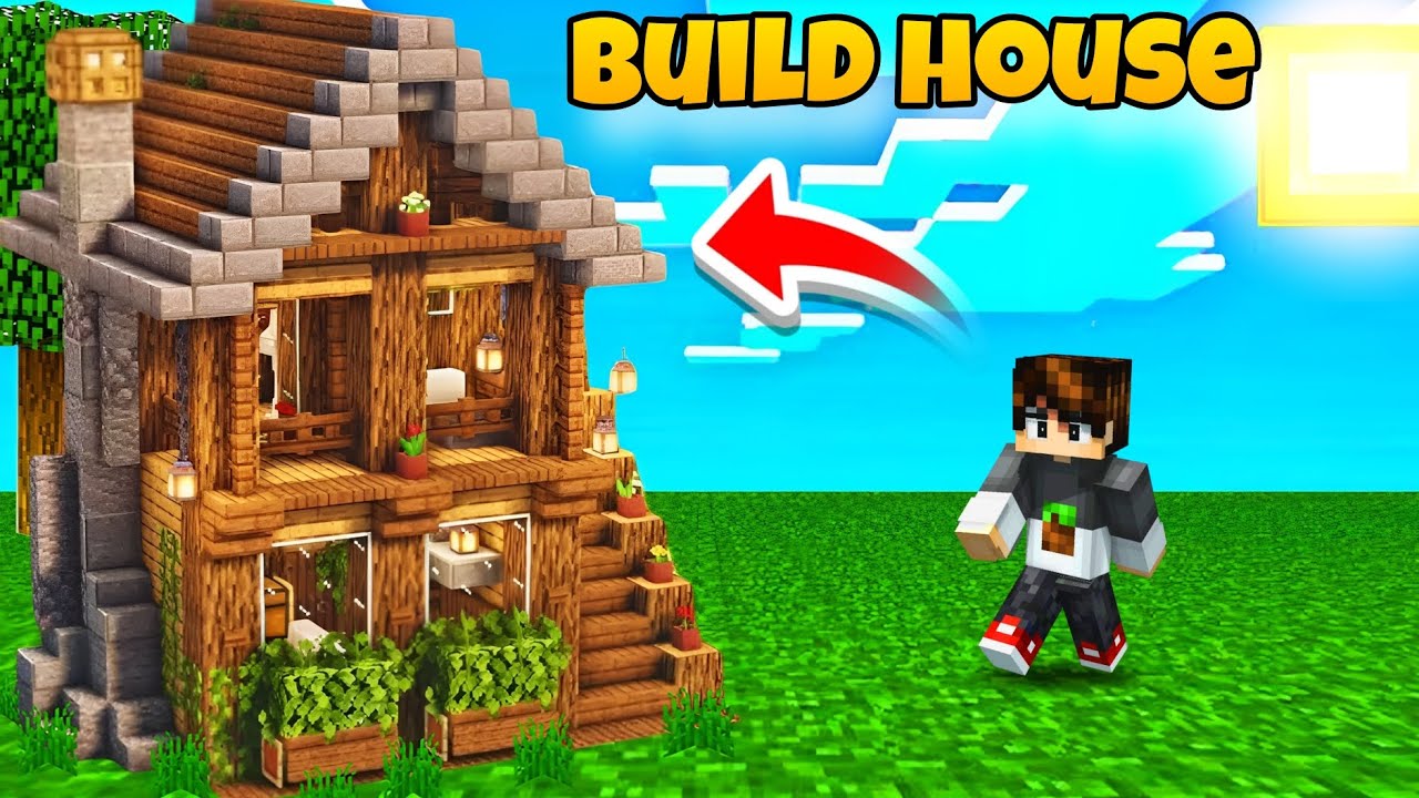 I build my  house in Minecraft Survival series 🤩 