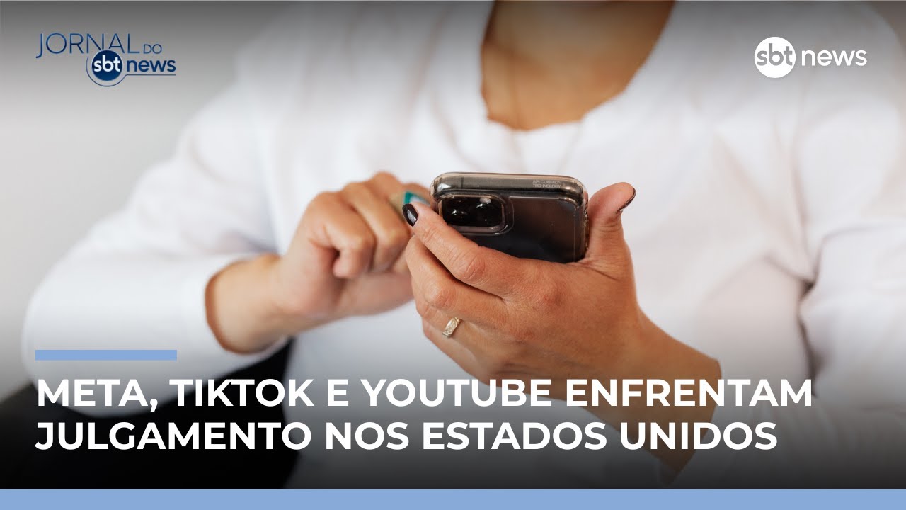 Big Techs enfrentam processo nos EUA por acusação de dependência digital | #JornaldoSBTNews