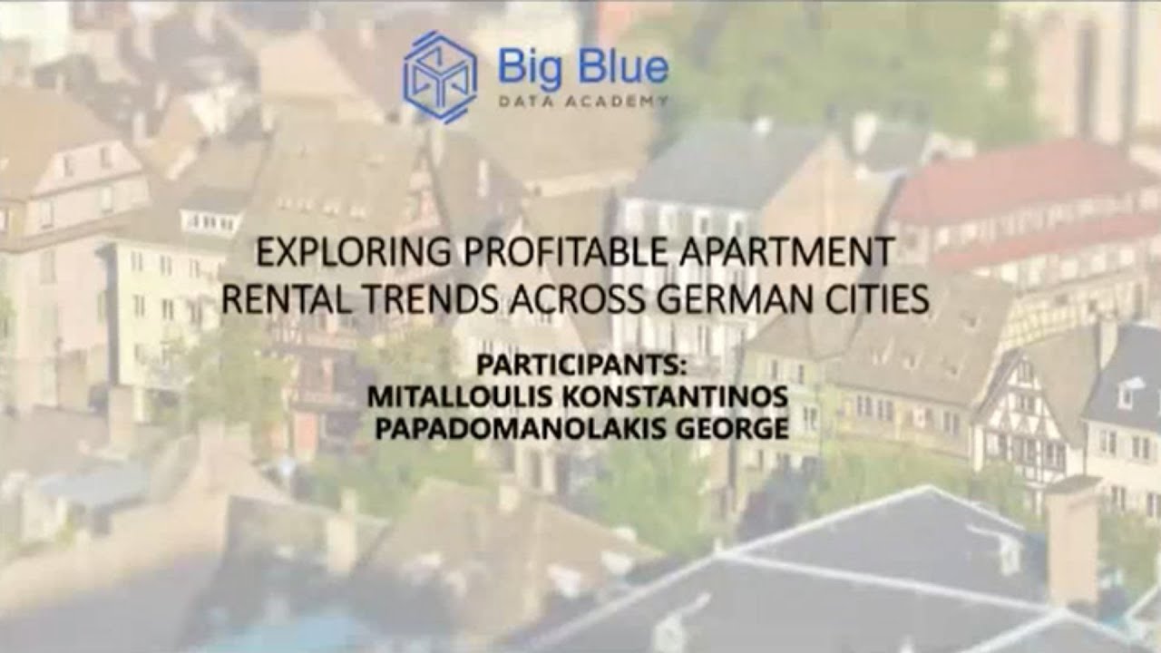 Exploring Profitable Apartment Rental Trends across German Cities | Big Blue Data Academy