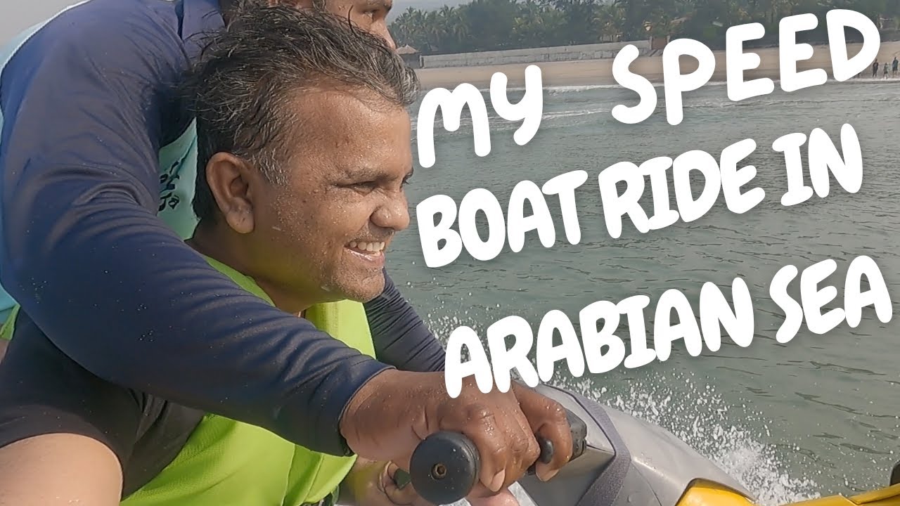 My Speed  Boat Ride in Arabian Sea (Alibaug)