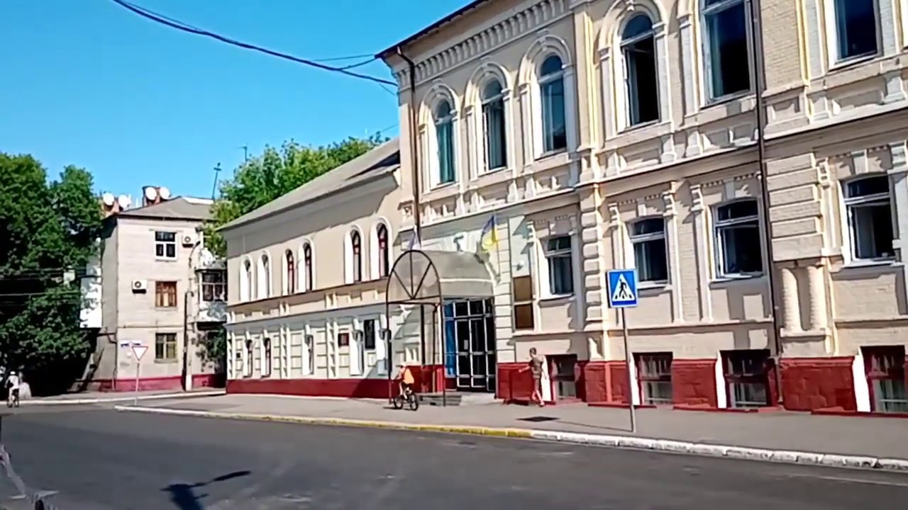 Здание летного училища зарисовки Кременчуга