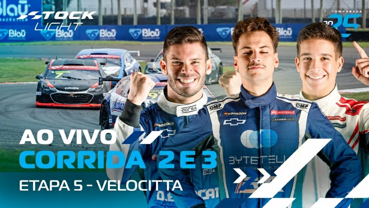STOCK LIGHT 2025 AO VIVO | 5ª ETAPA - CORRIDAS 2 E 3 | VELOCITTA, MOGI GUAÇU - SP