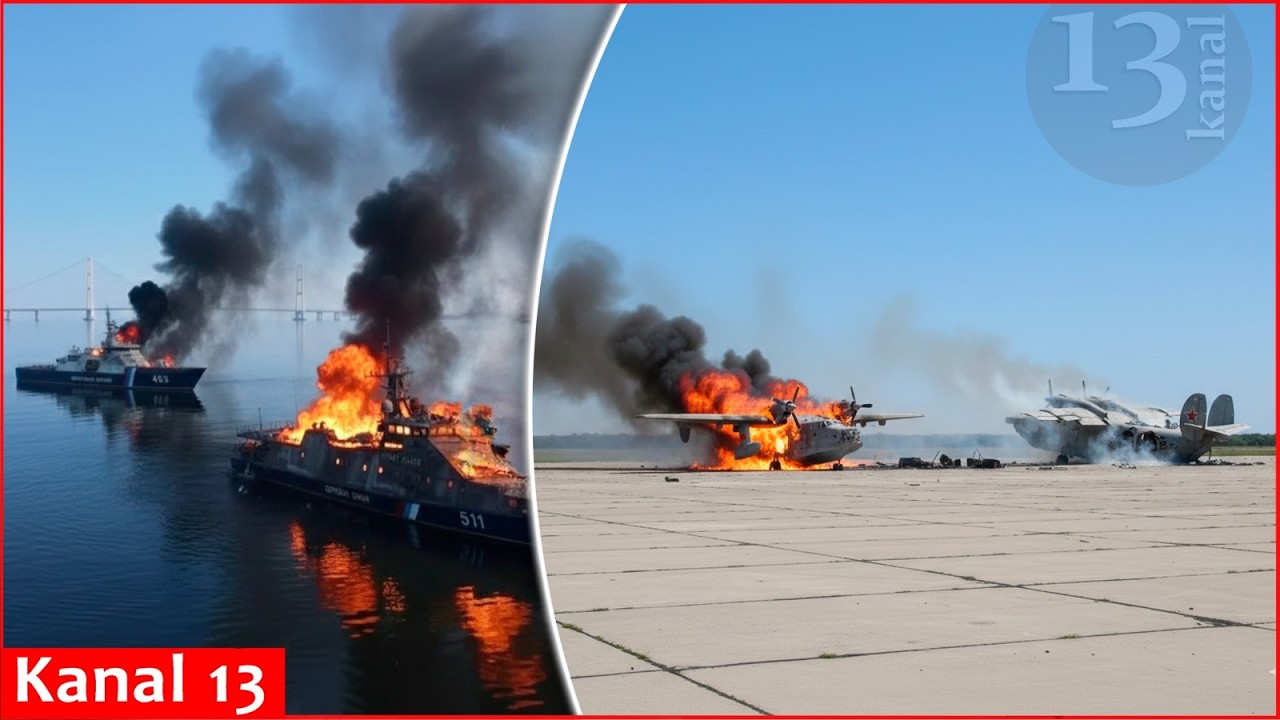 Ukrainian forces struck Russian patrol ships and aircraft in Crimea - A silent operation