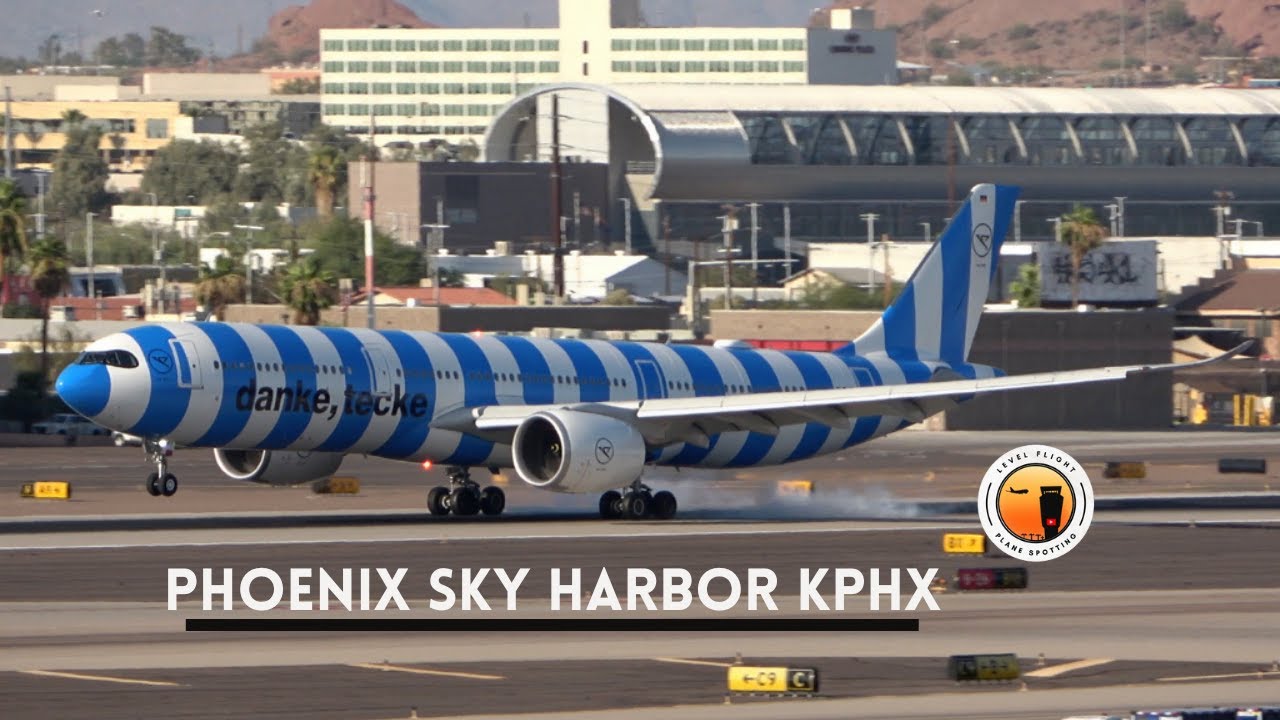 Plane Spotting Phoenix Sky Harbor Airport: Including Condor A330 Go-Around!