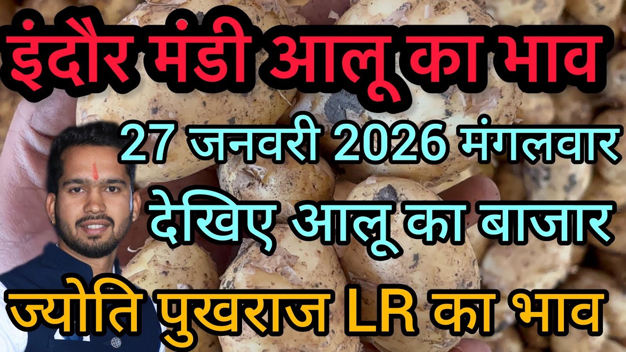 27 January 2026 इंदौर मंडी आलू का भाव 