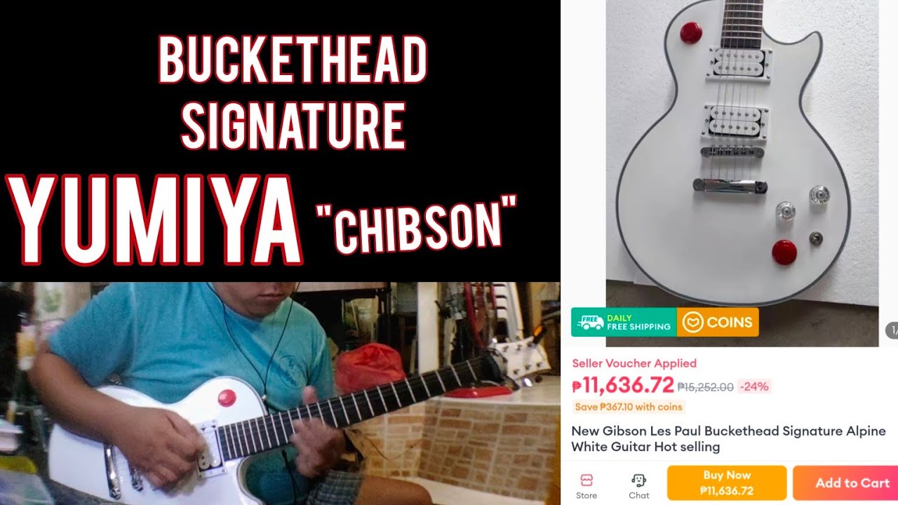 Demo and Unboxing Buckethead Chibson Guitar from Lazada