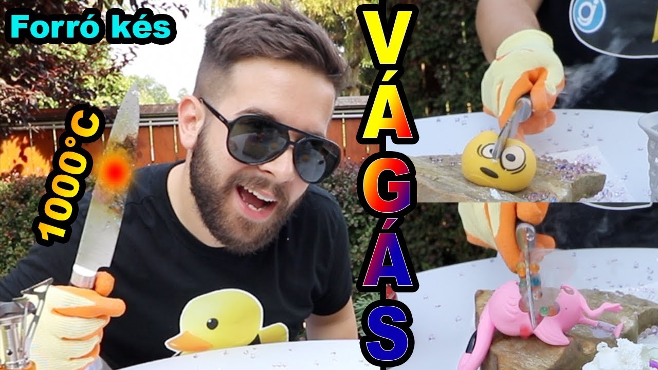 FORRÓ KÉSSEL SQUISHY, STRESSZ LABDA és SLIME VÁGÁS ! | EZ NAGYON ÉRDEKES !