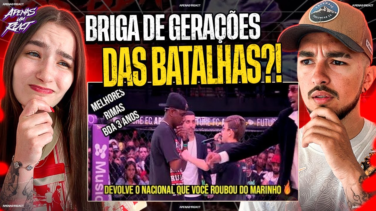 Apenas um react | MELHORES RIMAS DA BATALHA DE TRIO BDA 3 ANOS!!