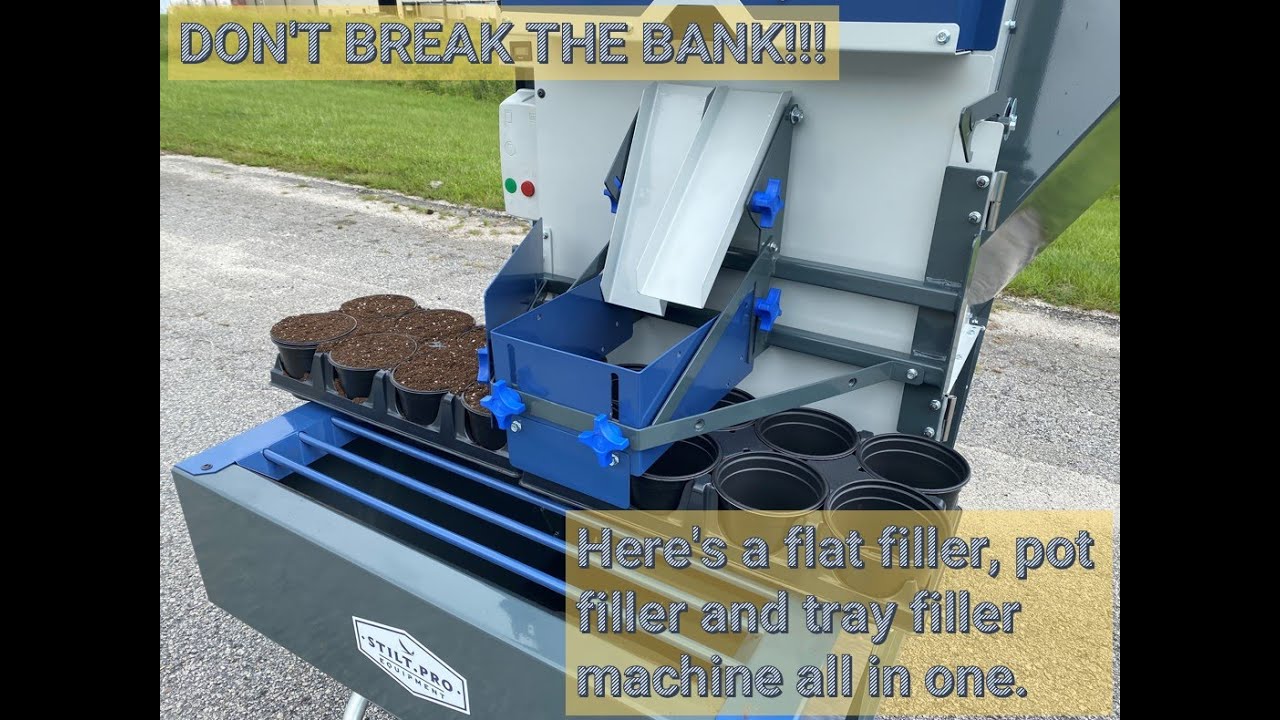 DON'T BREAK THE BANK!!! Here's a flat filler, pot filler and tray filler machine all in one.