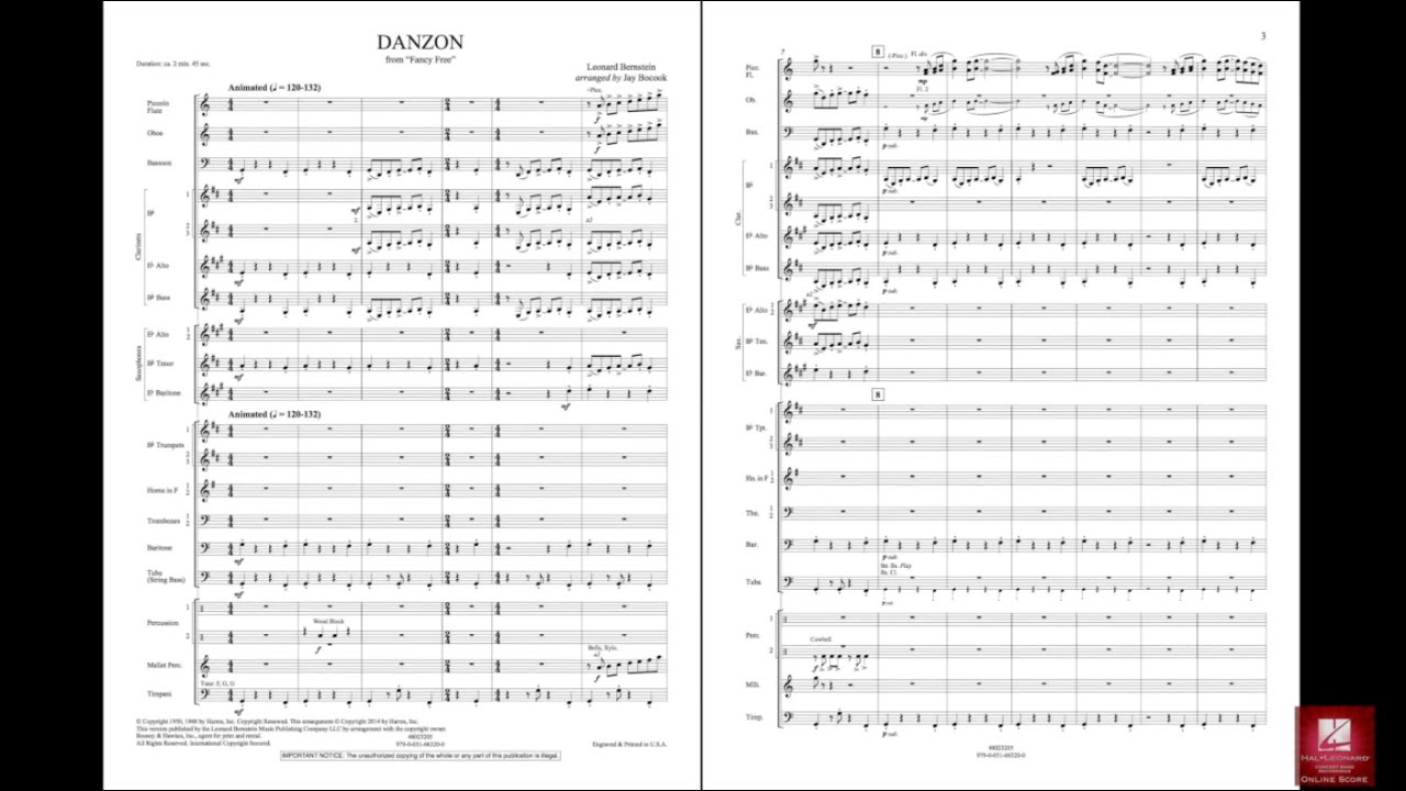 Danzon by Leonard Bernstein/arr. Jay Bocook
