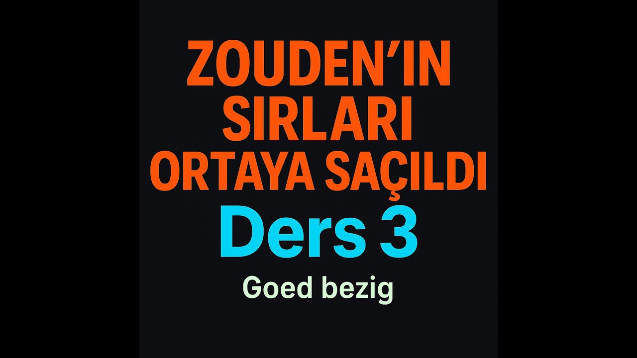 Hollandaca'da ''Zouden'' 3/4 [Als ik jou was, zou ik dit echt serieuzer nemen]