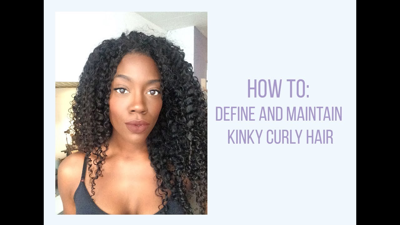 The Perfect routine to Define AND Maintain Kinky Curly hair