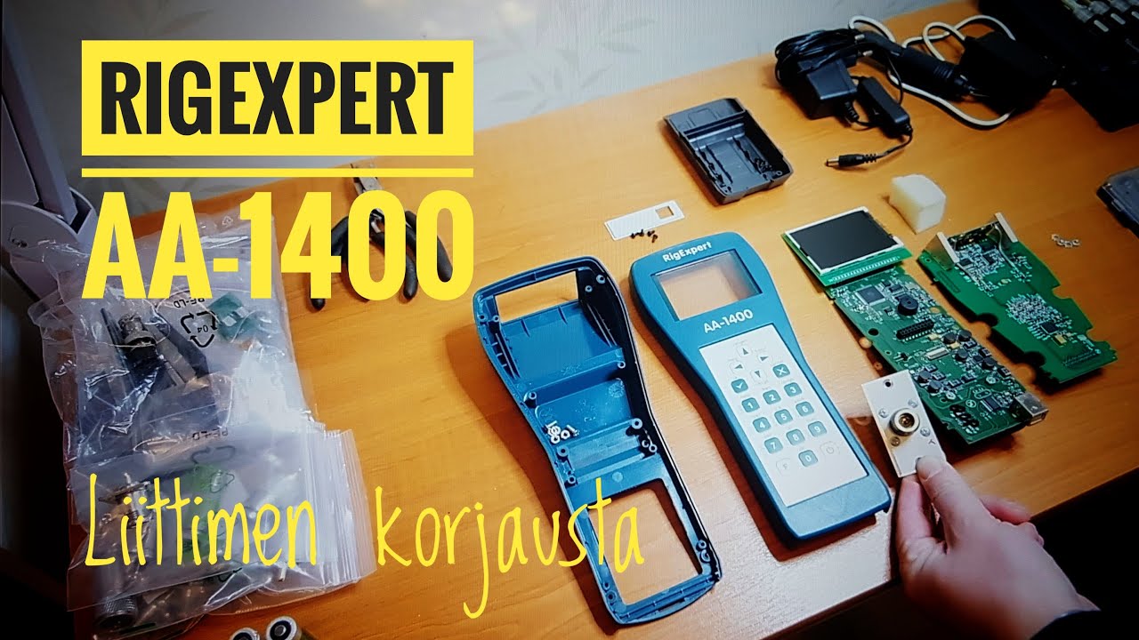Radioamatöörin RigExpert AA-1400 antennianalysaattorin korjaus
